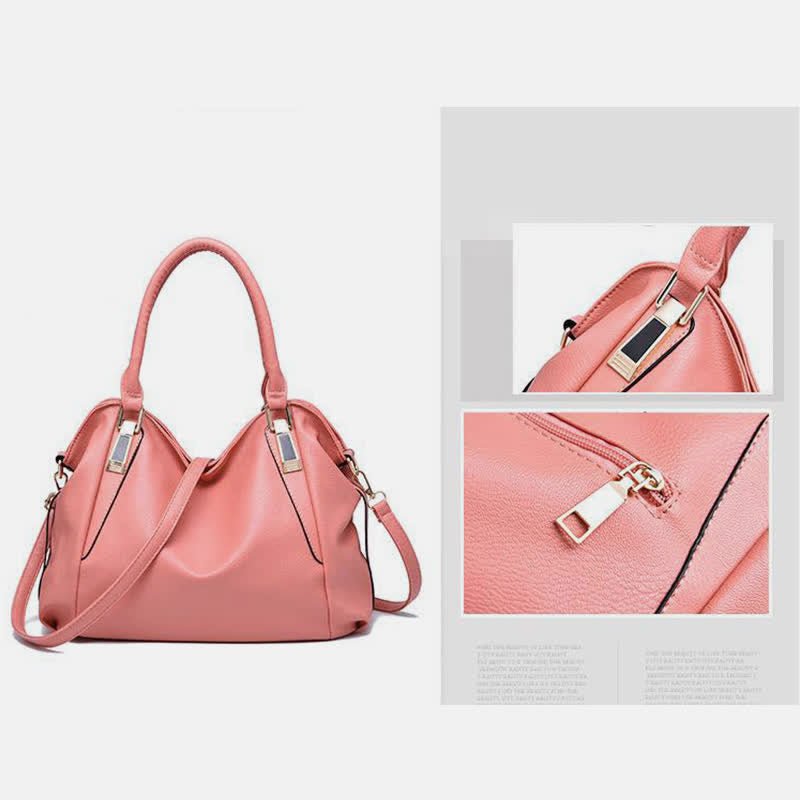 Women's Leather Tote Shoulder Bag